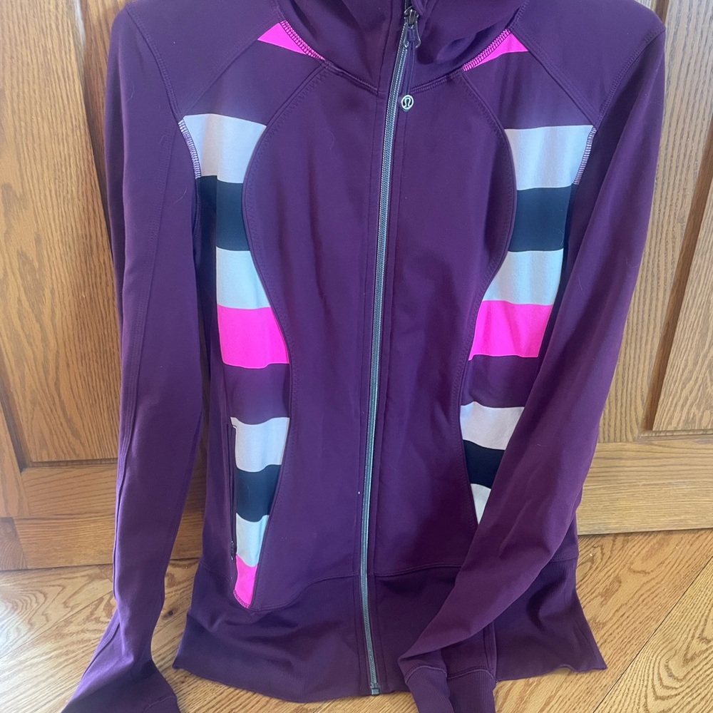 lululemon athletica Purple Jacket with Pink and Gray Accents